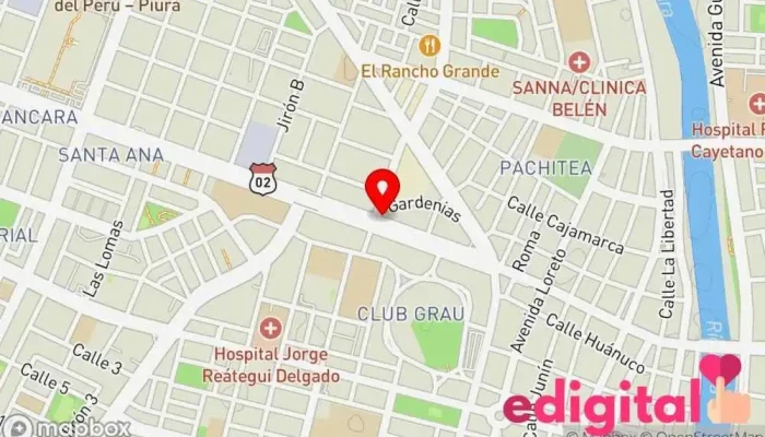 mapa de Farmacia Leal Farmacia en Piura