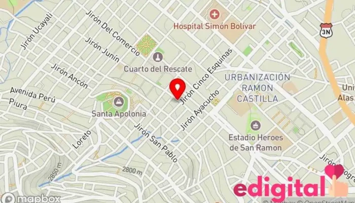 mapa de Farmacia Los Gemelitos Farmacia en Cajamarca