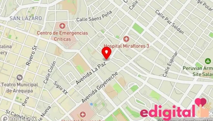 mapa de Farmacia Lourdes Farmacia en Arequipa