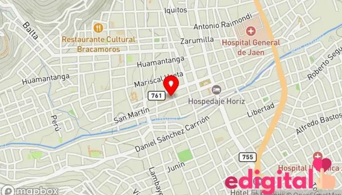 mapa de Farmacia Natural Profesional de medicina alternativa en Jaén