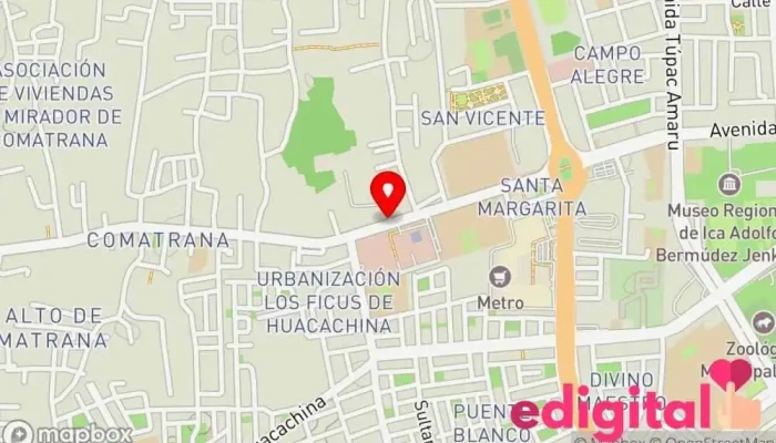 mapa de FARMACIA NORT MILY Tienda de comestibles, periódicos y medicamentos en Ica
