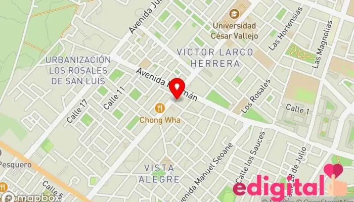 mapa de FARMACIA NOVOFARMA Farmacia en Trujillo