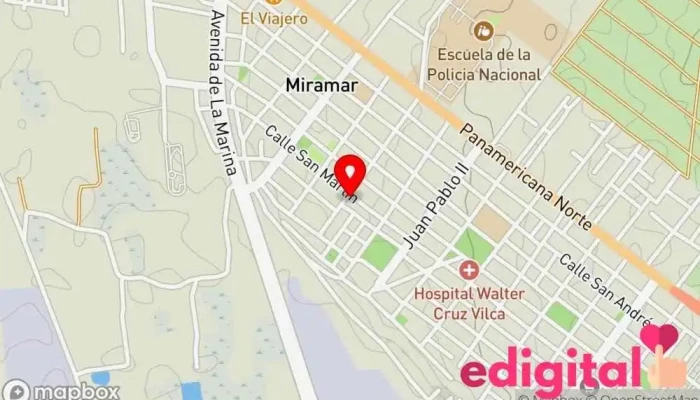 mapa de Farmacia Pasmed Farmacia en Moche