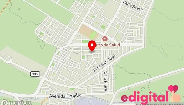 mapa de FARMACIA +Salud Farmacia, Tienda de comestibles, periódicos y medicamentos, Servicio de giros bancarios en Laredo