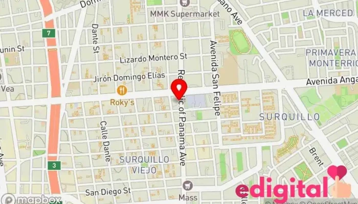mapa de Farmacia San Francisco Farmacia en Surquillo