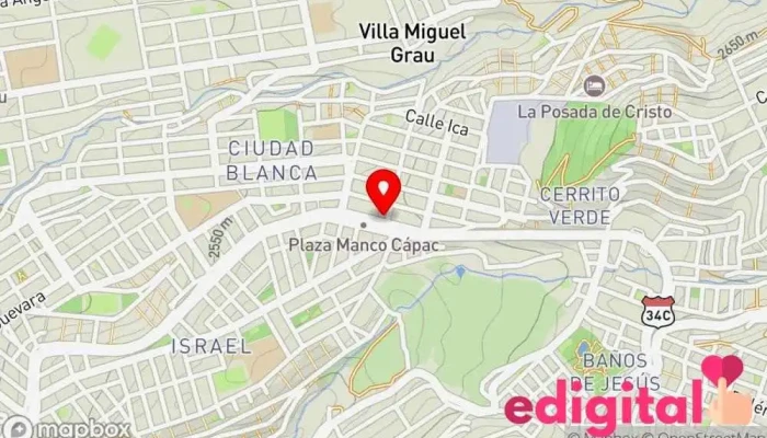 mapa de Farmacia San Marcos, Cajero Caja Arequipa Farmacia en Paucarpata