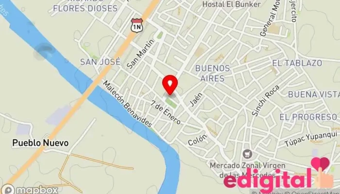 mapa de Farmacia San Marcos Farmacia en Tumbes