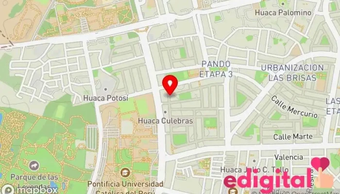 mapa de Farmacia Santa Paula Farmacia en Lima