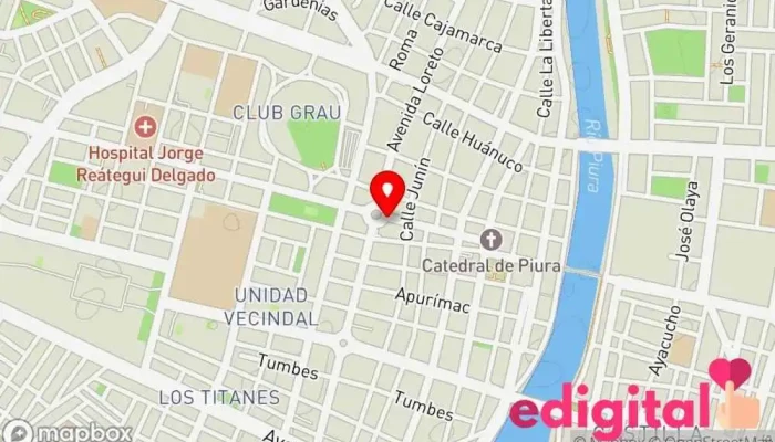 mapa de Farmacia Solidaria Farmacia en Piura