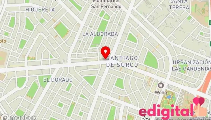 mapa de Farmacia Universal Farmacia en Santiago de Surco