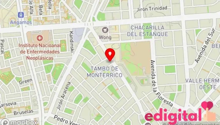 mapa de Farmacia Universal Farmacia en Santiago de Surco