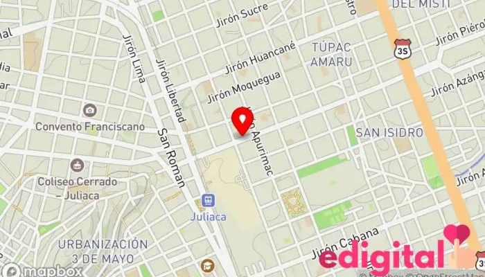 mapa de Farmacia Virgen De Chapi Farmacia en Juliaca