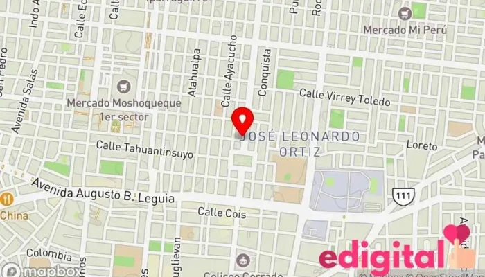 mapa de Farmacias Ahsly Farmacia en José Leonardo Ortiz