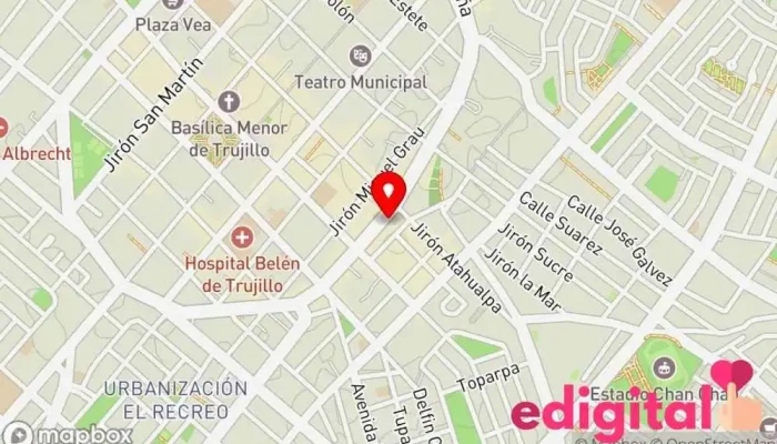 mapa de Felicidad Botica - Perfumería Farmacia en Trujillo