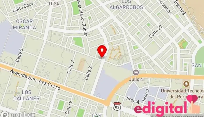 mapa de Felicidad Botica-Perfumeria Farmacia en Piura