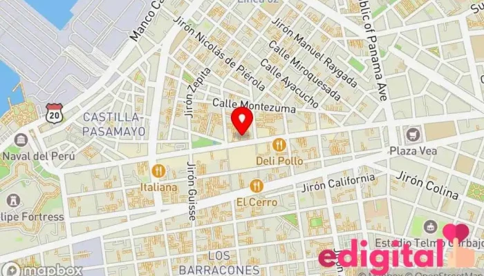 mapa de INKAFARMA Farmacia, Tienda de comestibles, periódicos y medicamentos en Callao