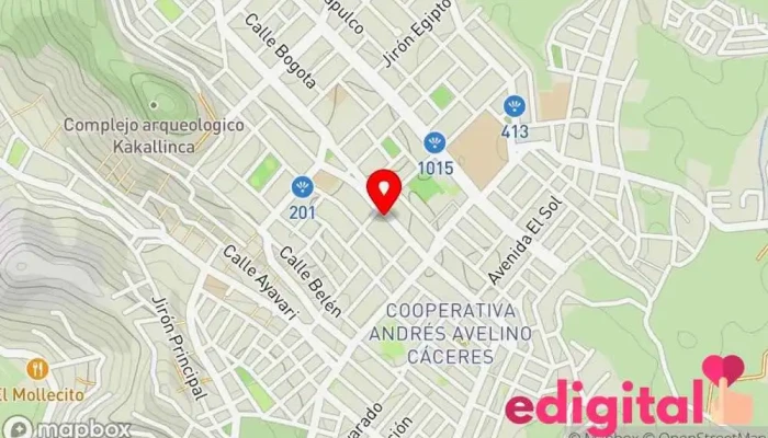 mapa de inkafarma Farmacia en Jacobo Hunter