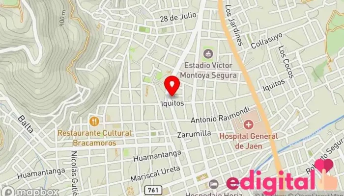 mapa de INKAFARMA Farmacia en Jaén