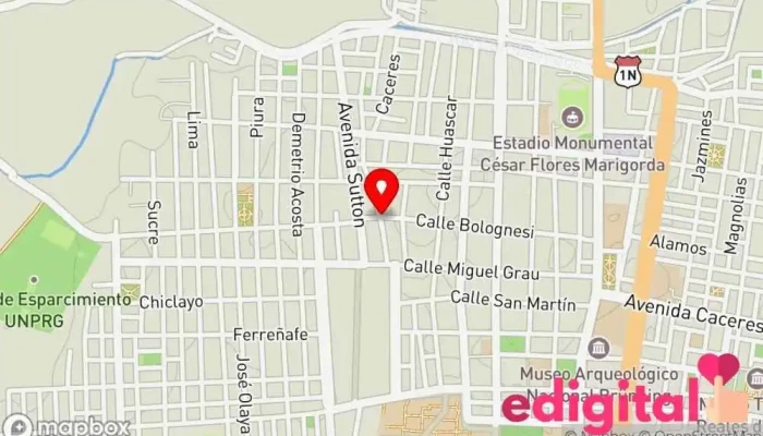 mapa de INKAFARMA Farmacia en Lambayeque