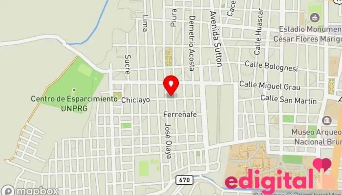 mapa de INKAFARMA Farmacia en Lambayeque