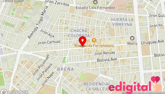 mapa de InkaFarma Farmacia en LIMA