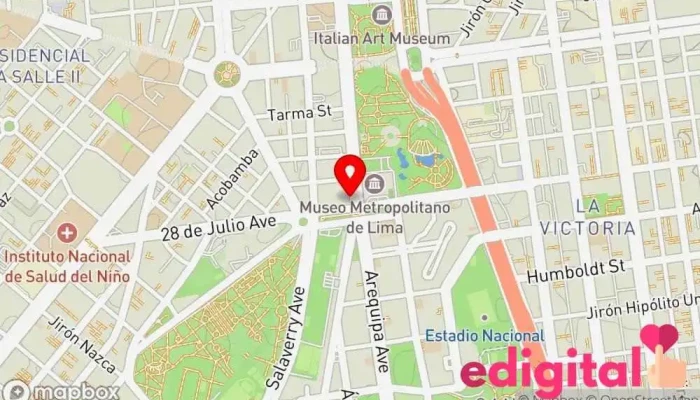 mapa de Inkafarma Farmacia en Lima