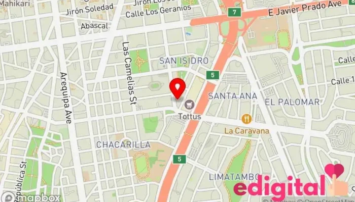 mapa de Inkafarma Farmacia en LIMA