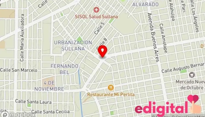 mapa de INKAFARMA Farmacia en Sullana