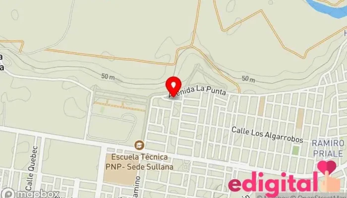 mapa de INKAFARMA Farmacia en Sullana