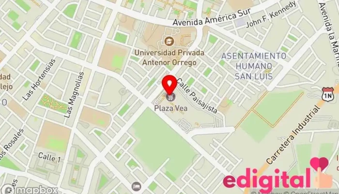 mapa de Inkafarma Farmacia en Trujillo