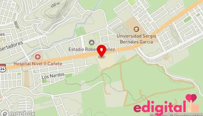 mapa de Inkafarma Farmacia en San Vicente de Cañete