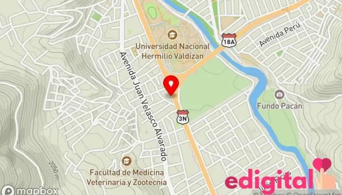 mapa de InkaFarma Farmacia en Pillco Marca