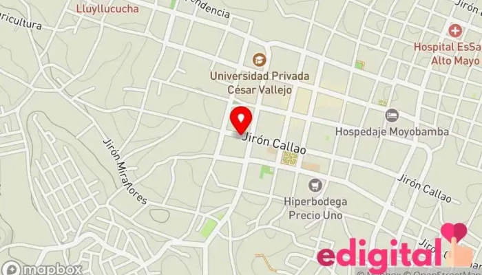 mapa de Inkafarma Farmacia en Moyobamba