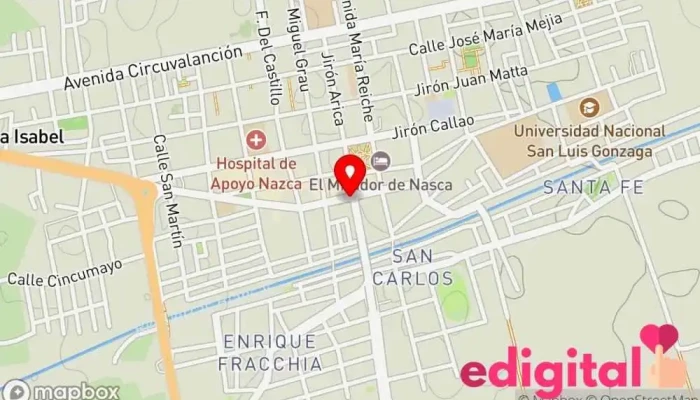 mapa de INKAFARMA Farmacia en Nasca