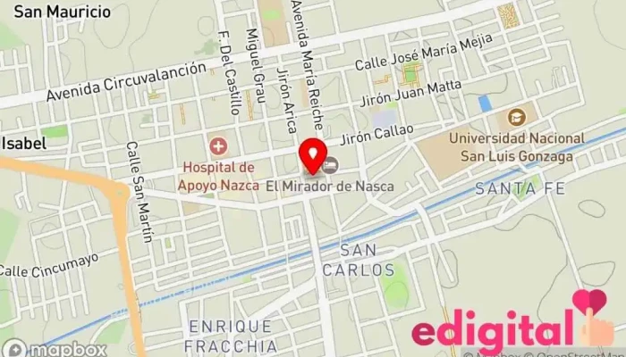 mapa de INKAFARMA Farmacia en Nasca