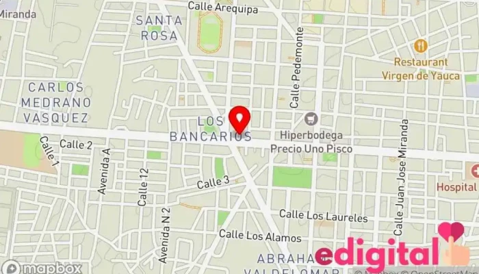 mapa de INKAFARMA Farmacia en Pisco
