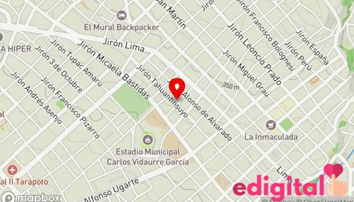 mapa de INKAFARMA Farmacia en Tarapoto