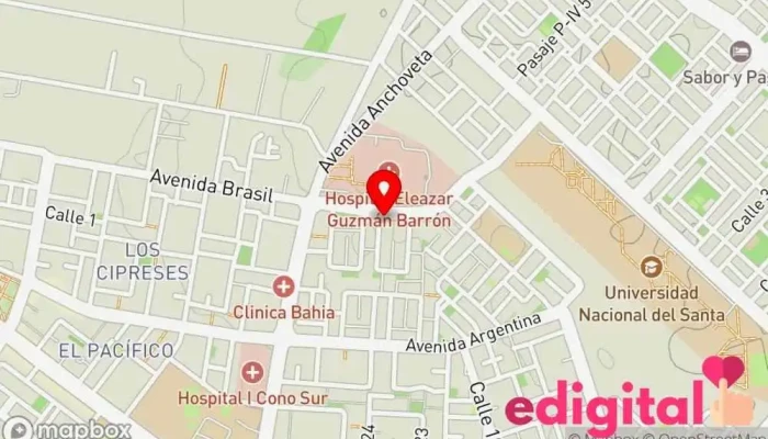 mapa de InkaFarma Farmacia en Nuevo Chimbote