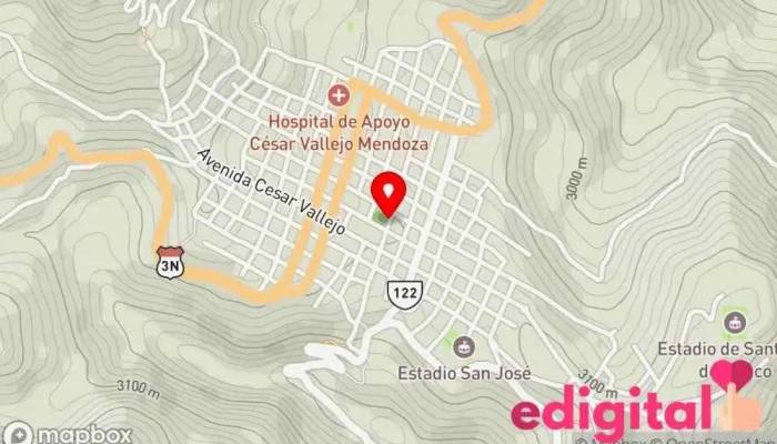 mapa de InkaFarma Farmacia en Santiago de Chuco