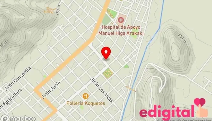 mapa de INKAFARMA Farmacia en Satipo