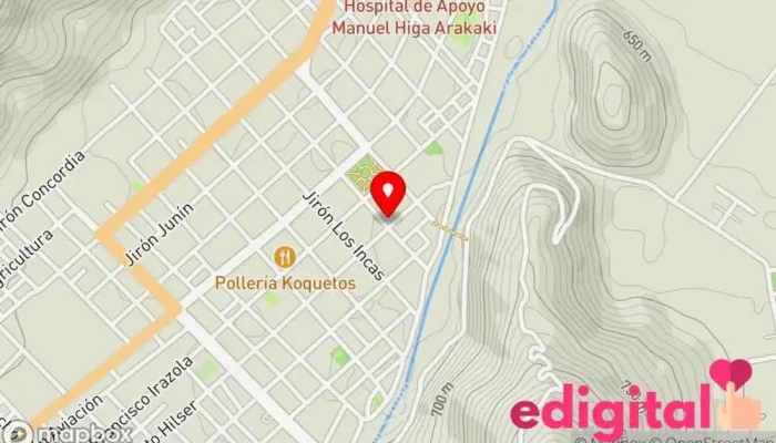 mapa de INKAFARMA Farmacia en Satipo