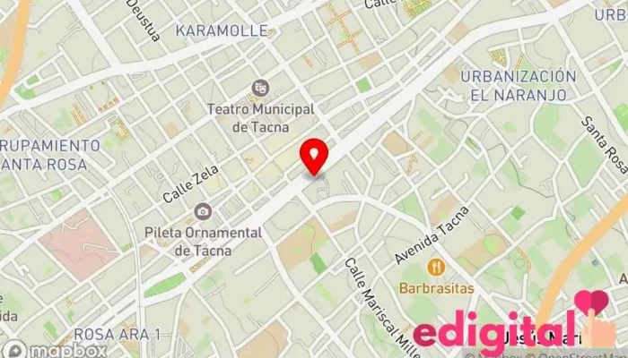 mapa de INKAFARMA Farmacia en Tacna