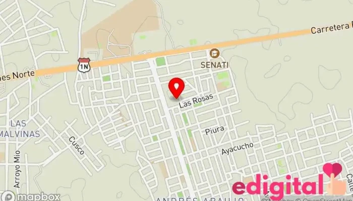 mapa de INKAFARMA Farmacia en Tumbes
