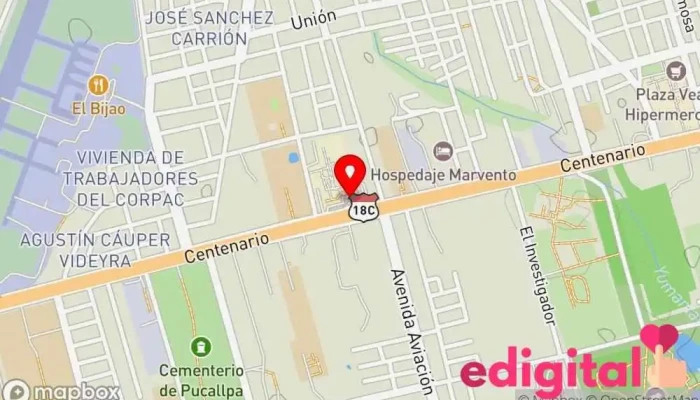 mapa de INKAFARMA Farmacia en Pucallpa