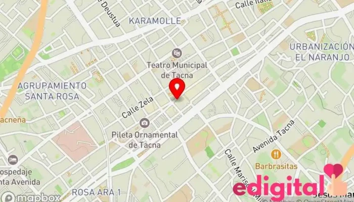 mapa de INKAFARMA Farmacia en Tacna