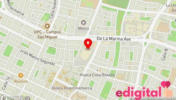 mapa de Inkafarma Farmacia en San Miguel