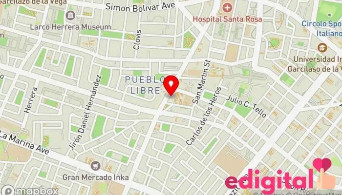 mapa de Inkafarma Farmacia en LIMA