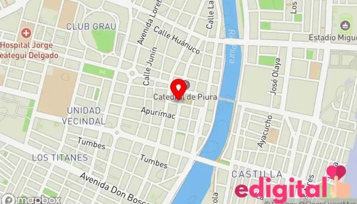 mapa de INKAFARMA Farmacia en Piura