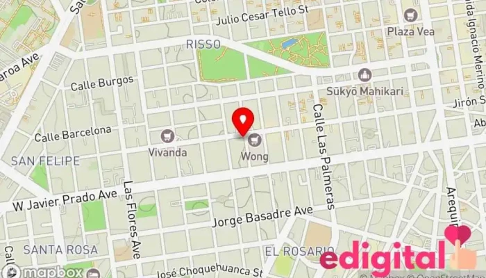 mapa de Inkafarma Farmacia, Perfumería en LIMA