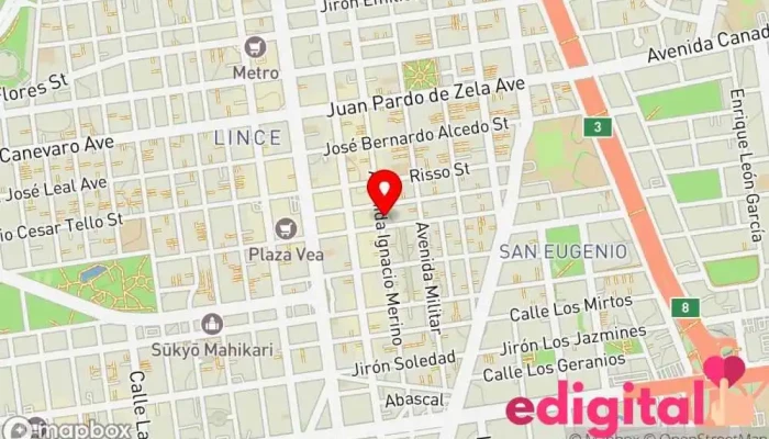 mapa de InKafarma Farmacia, Compañía farmacéutica en LIMA